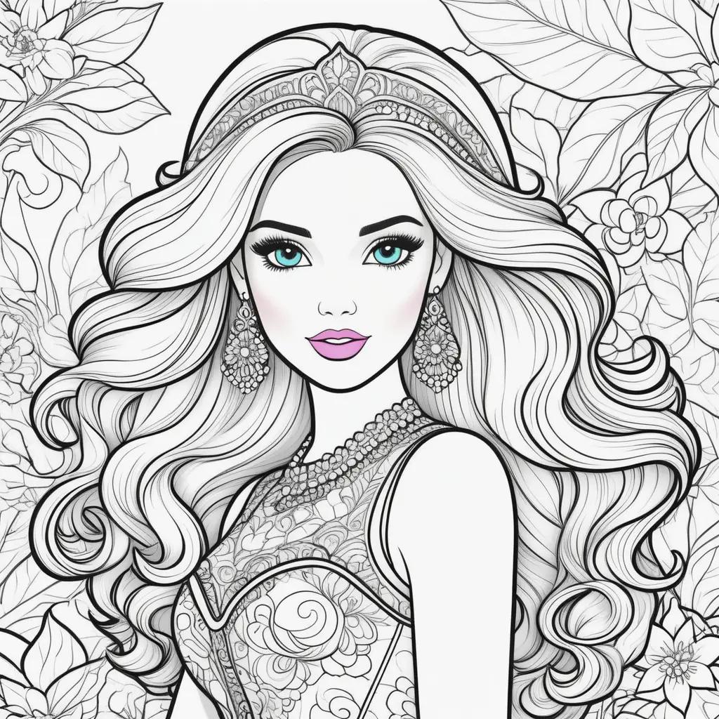 Barbie coloring pages, adult, coloring, barbie, princess, coloring, pages, print, coloring, princess