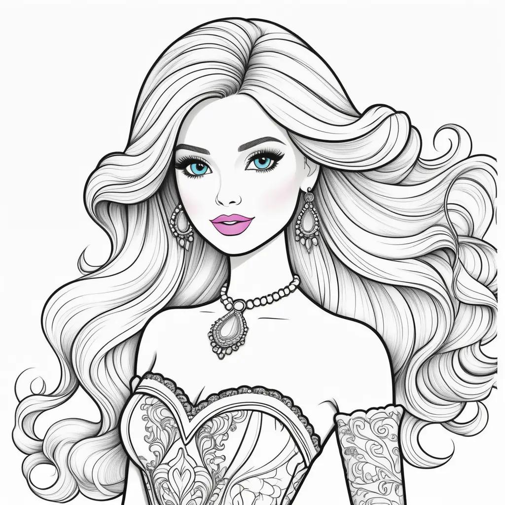 Barbie doll coloring pages, Barbie coloring pages, Barbie coloring pages for kids, Barbie coloring pages for girls, Barbie coloring pages for adults, Barbie coloring pages online