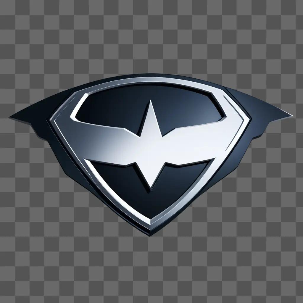 Batman logo with bat emblem and shield design