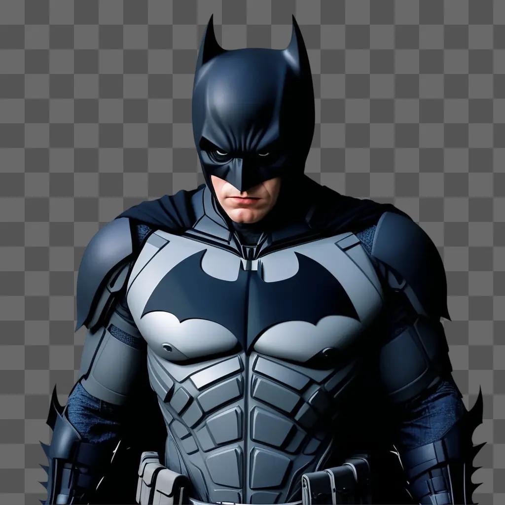 黒いマスクをかぶったバットマンのコスチューム