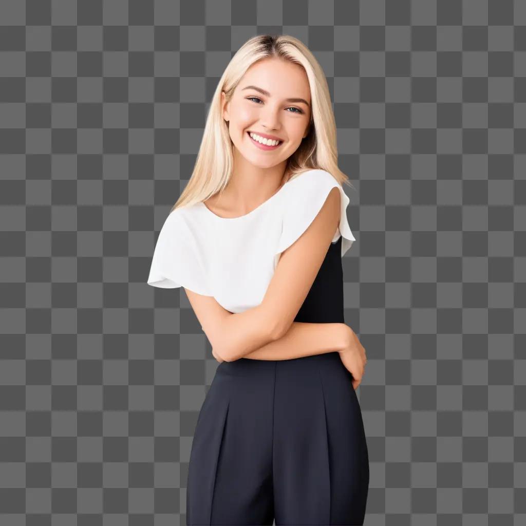 Beautiful smiling woman posing for a photo