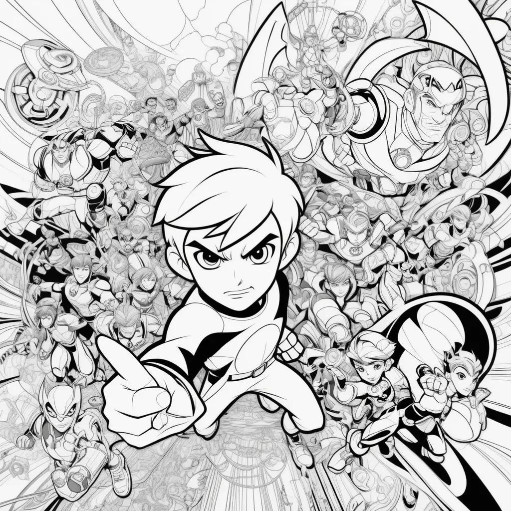 Ben 10 Coloring Pages: A Collection of Fun and Colorful Designs