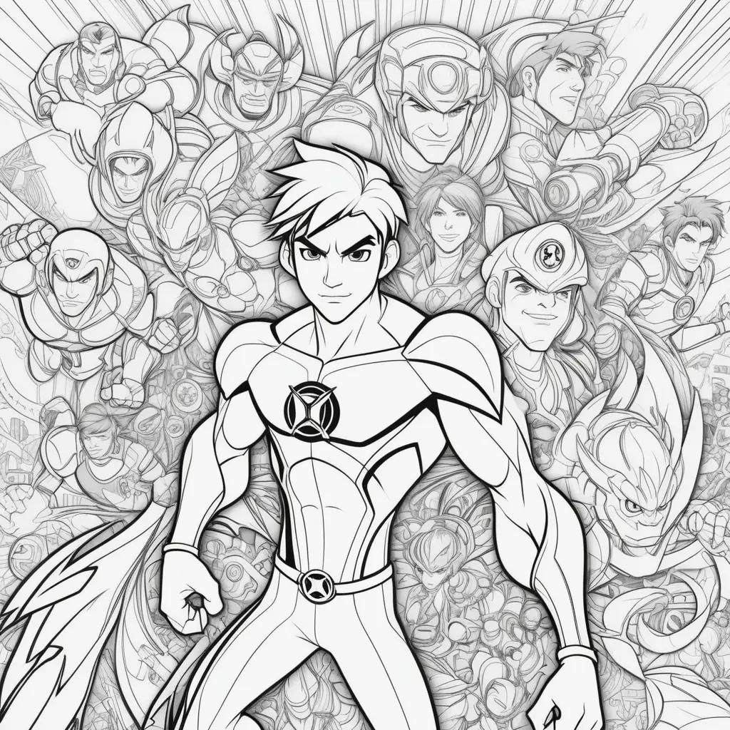 Ben 10 Coloring Pages: A Collection of Fun and Colorful Designs