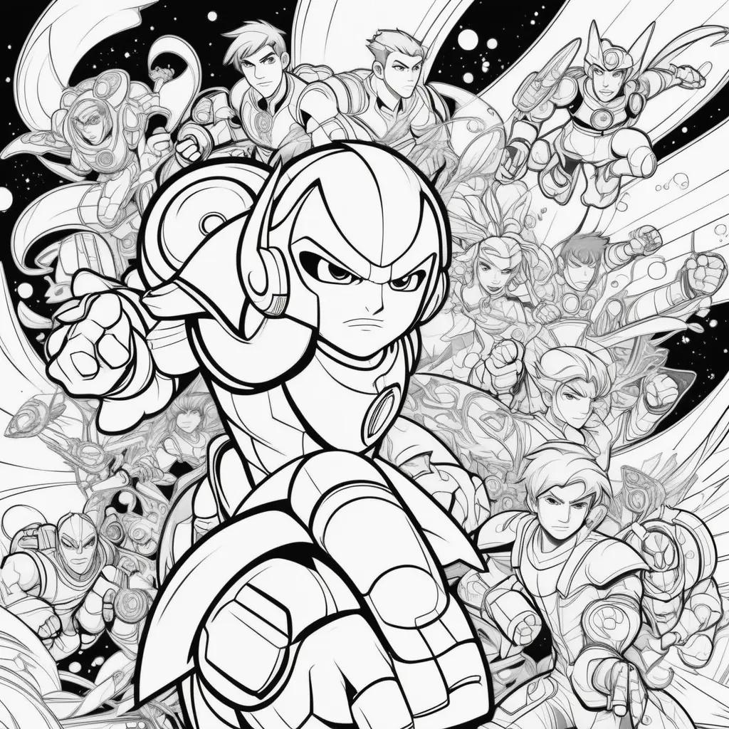 Ben 10 Coloring Pages: Cartoon Heroes and Villains