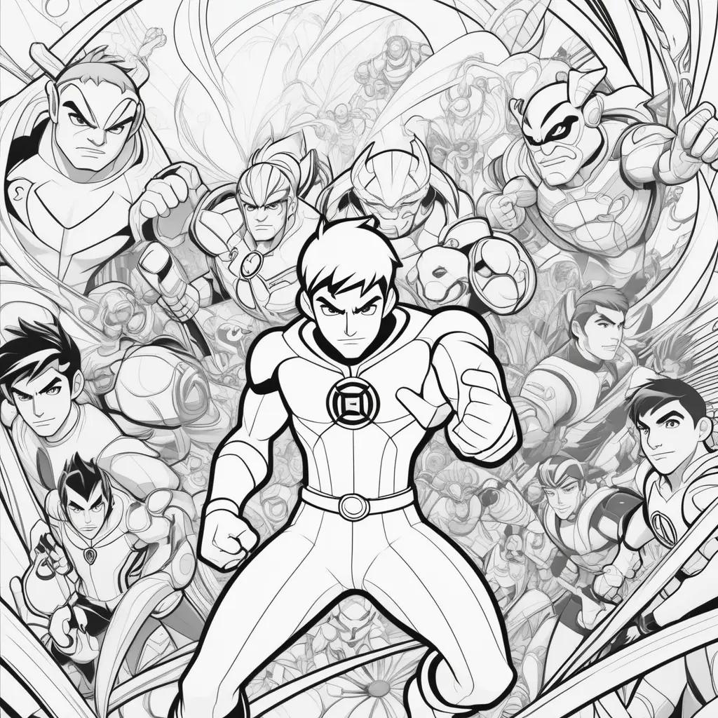 Ben 10 Coloring Pages for Kids