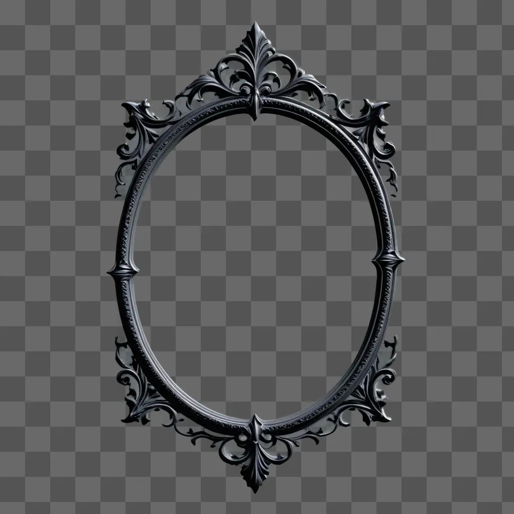 Black Gothic frame against a dark background