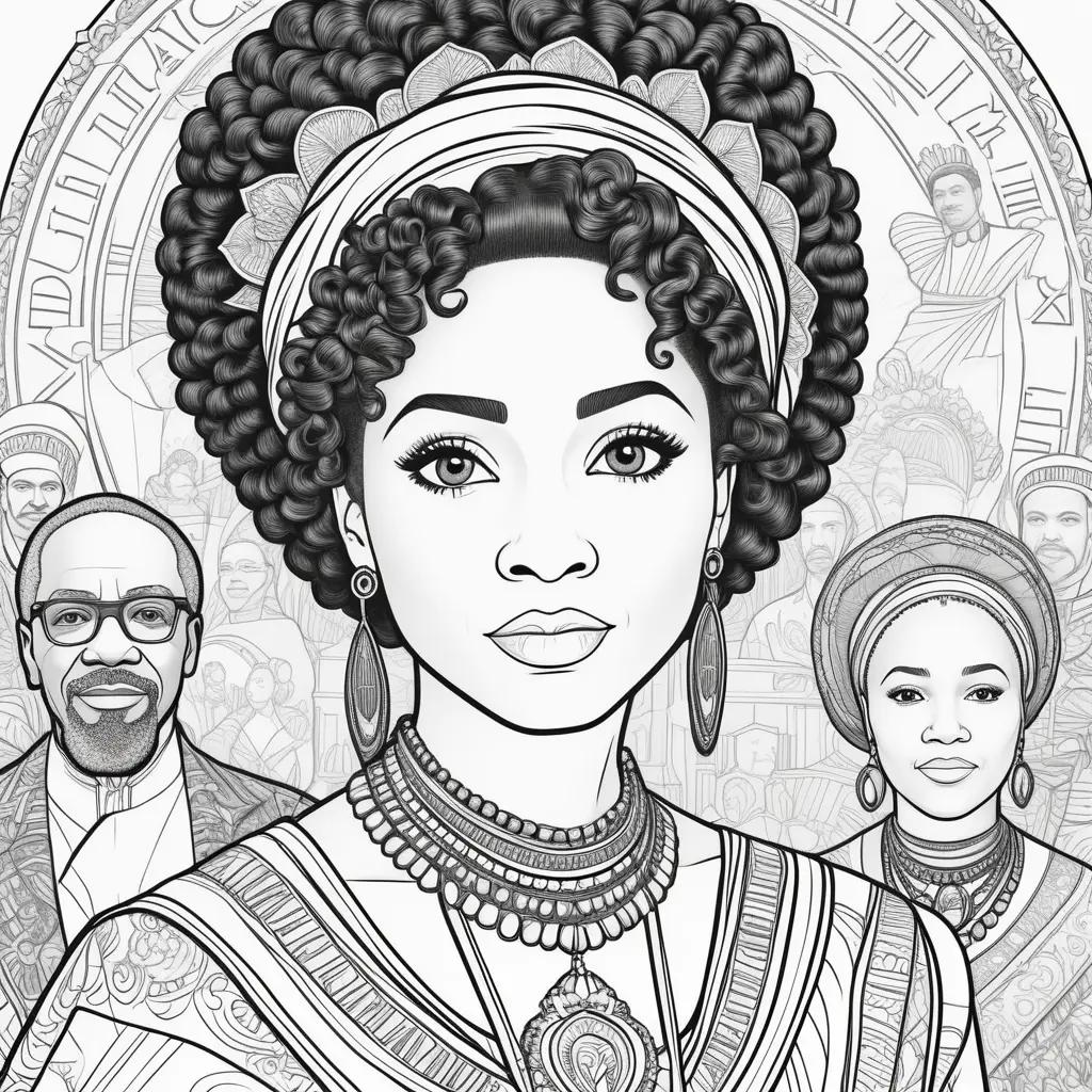 Black History Coloring Pages with Black History Month