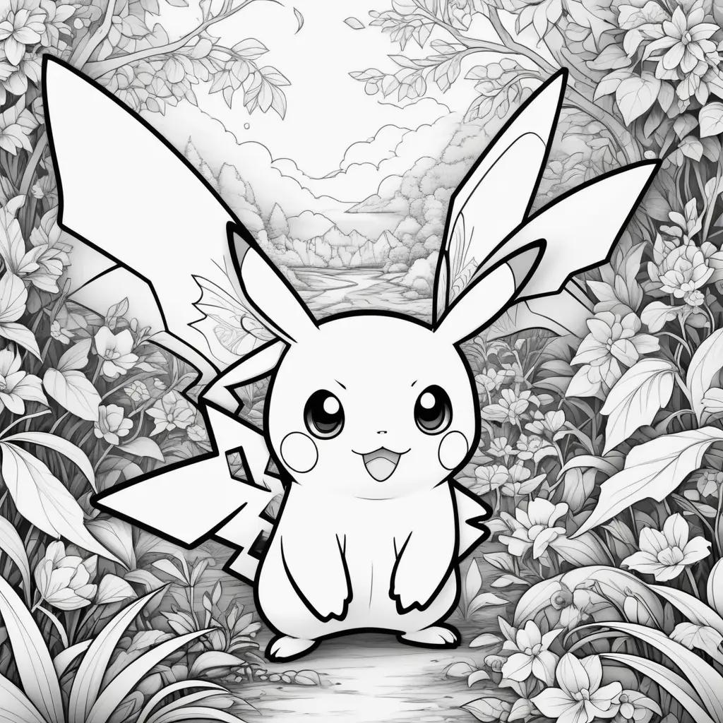 Black and white coloring pages of pokemon