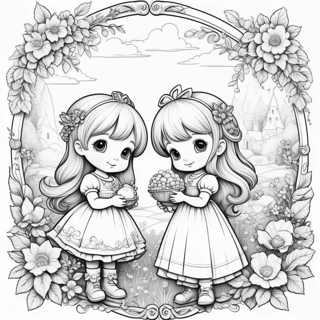 Black and white coloring pages of precious moments