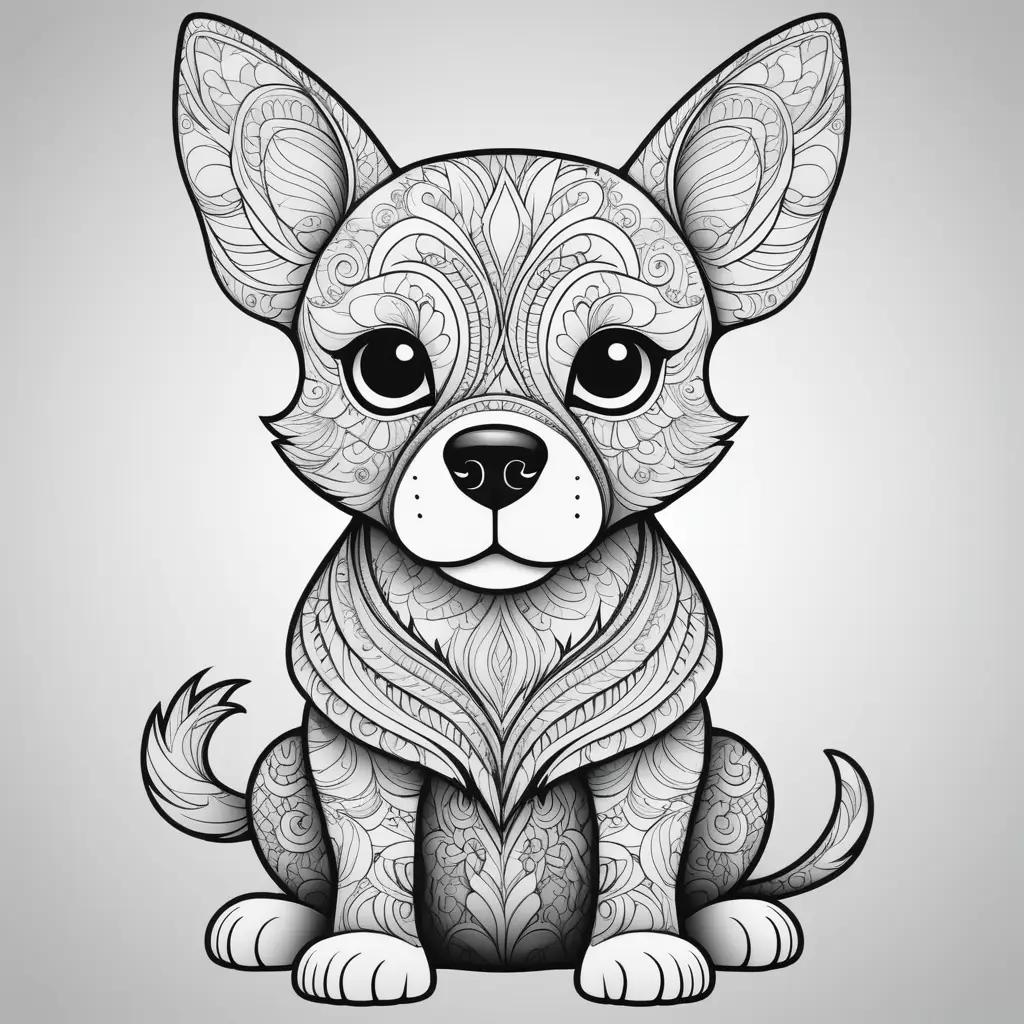 Black and white dog man coloring pages for kids