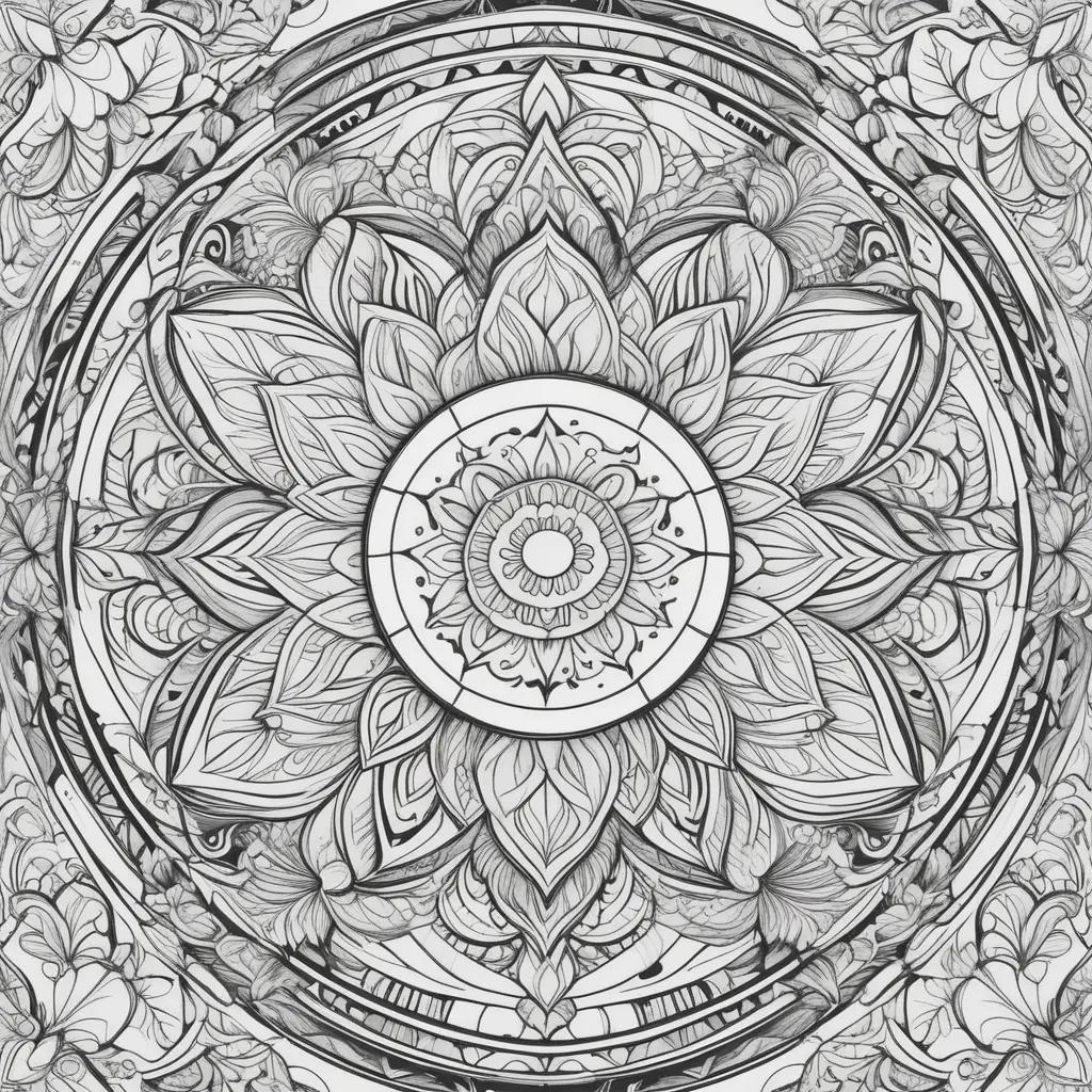 Black and white free coloring pages for adults to print