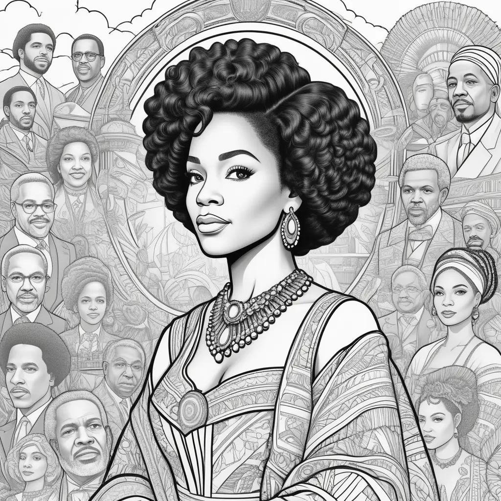 Black history coloring pages: african american women