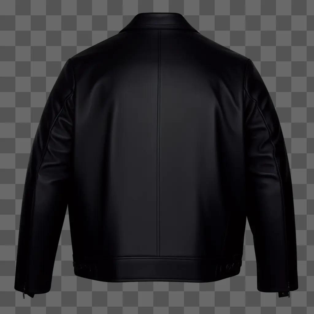 Black jacket in dark background with light reflection