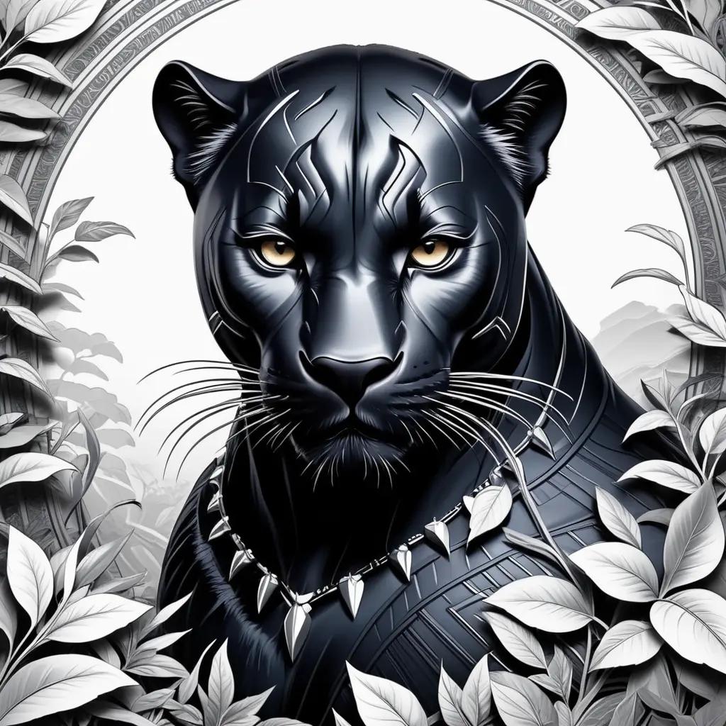 Black panther coloring pages online