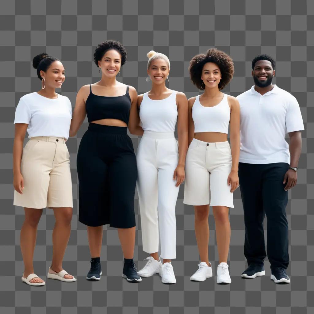 Black people pose together for a photo