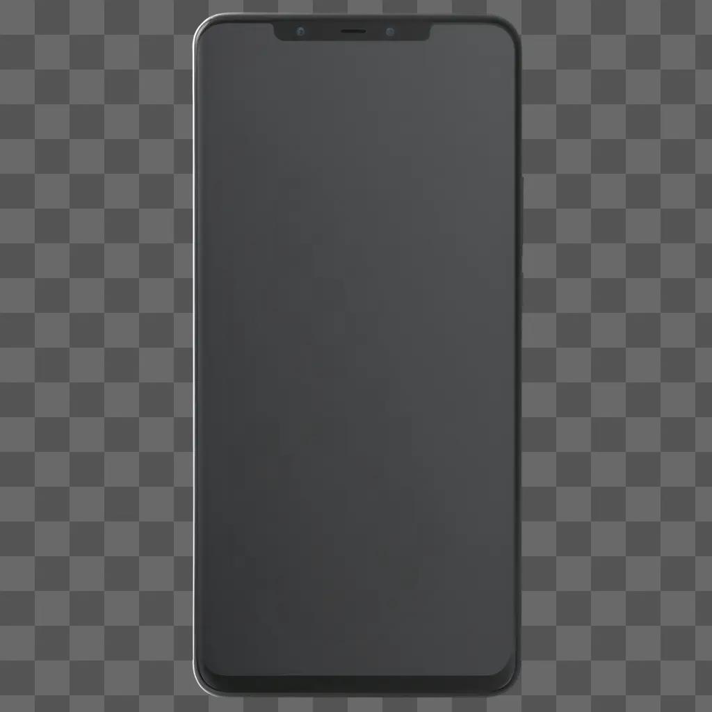 Black screen of a smartphone