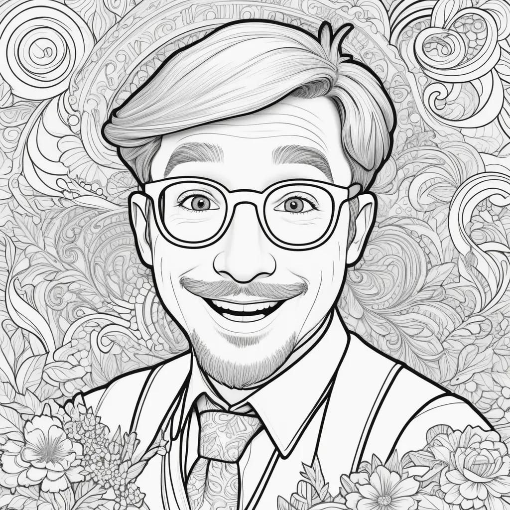 Blippi Coloring Page