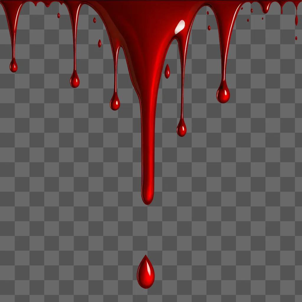 Blood drips on red background