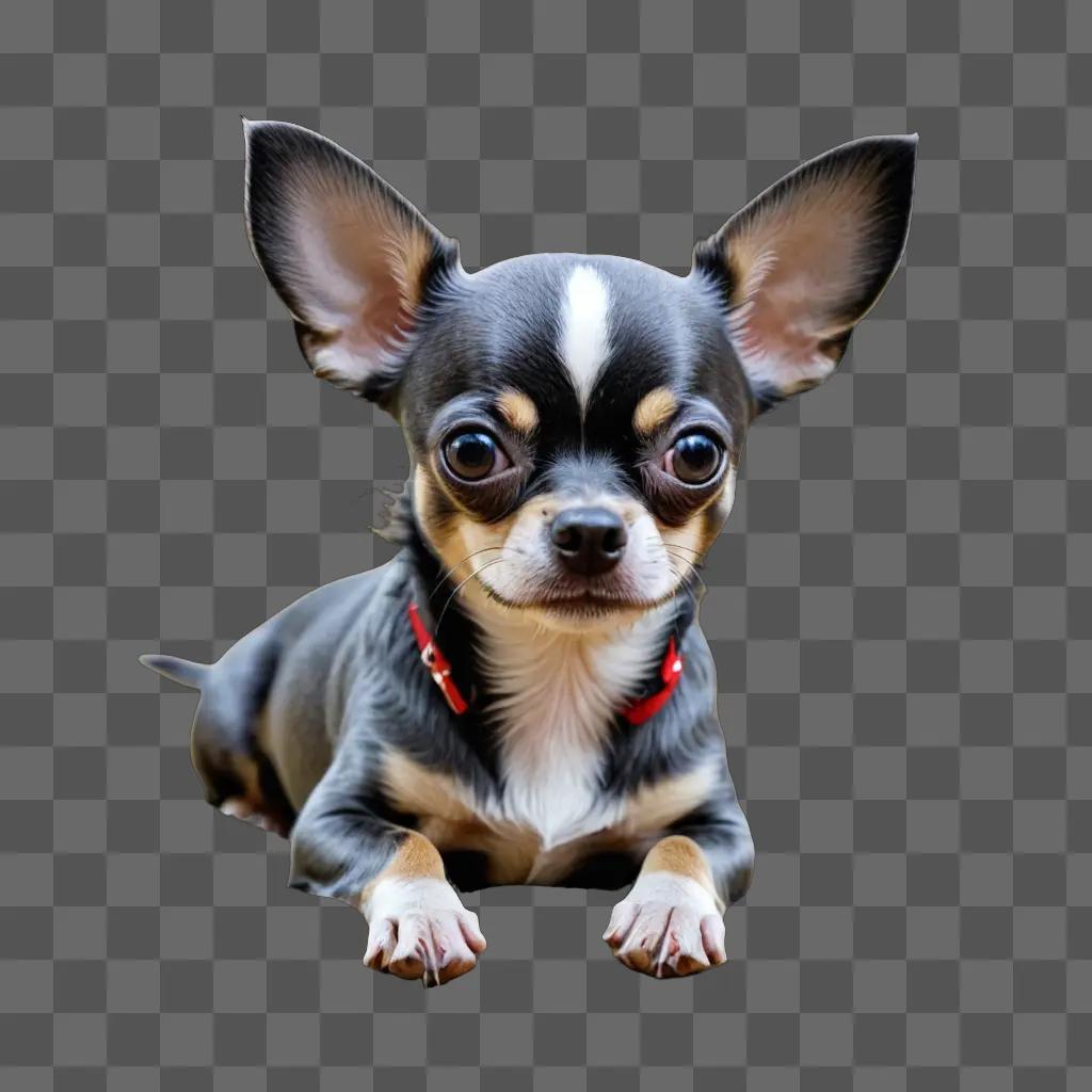 Blue Apple Head Chihuahua Laying Down