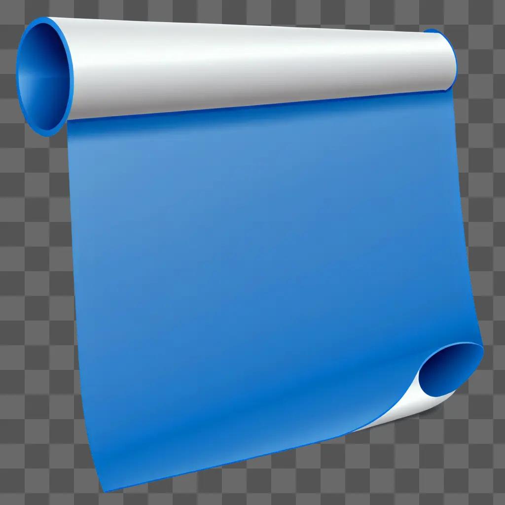 Blue announcement clipart with a white edge