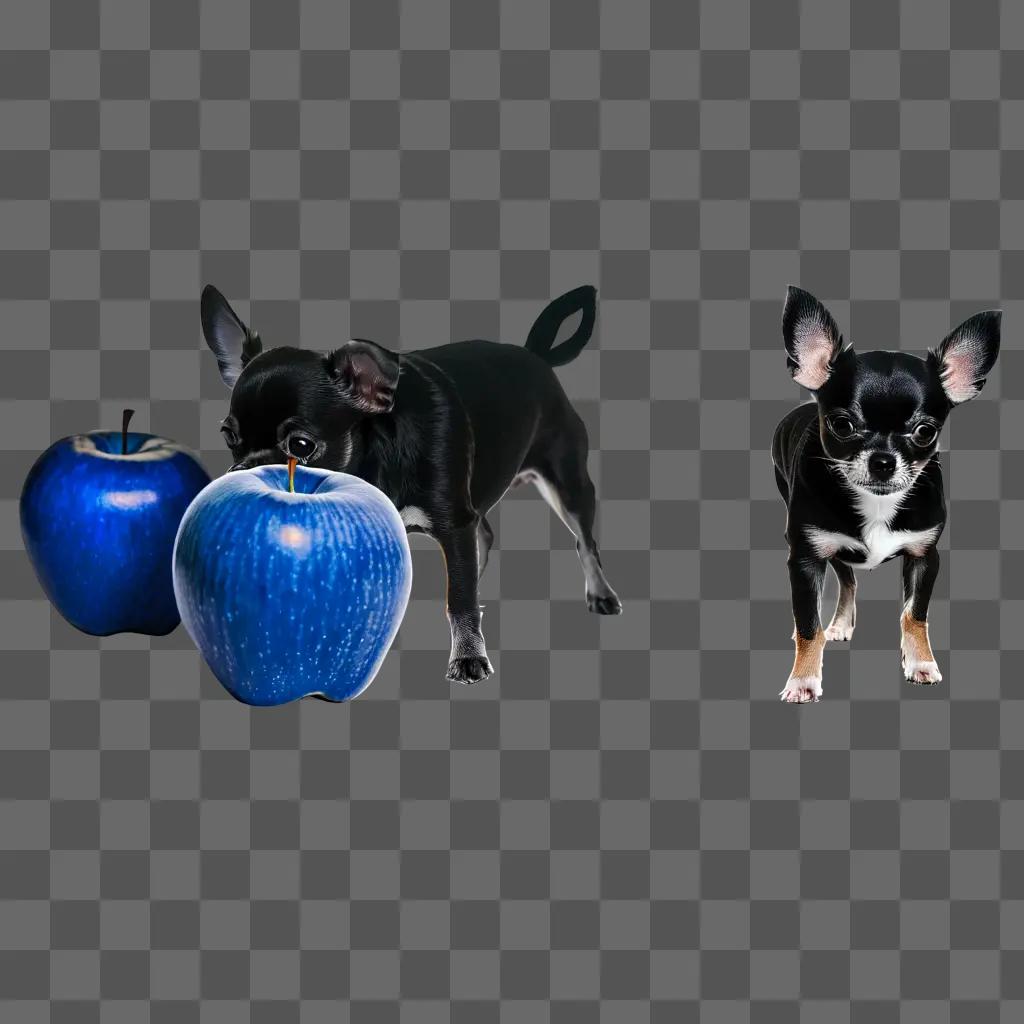 Blue apple head and headless chihuahua