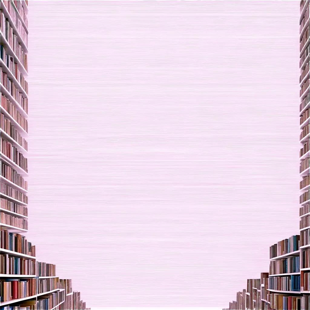 Books line the shelves, symbolizing the accumulation of knowledge