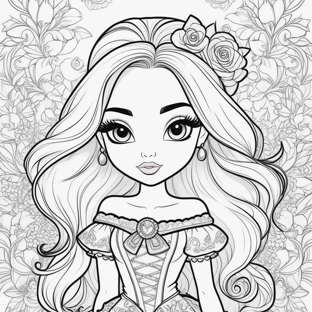 Bratz Coloring Pages - Black and White