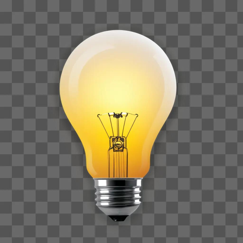 Bright lightbulb logo against a yellow background