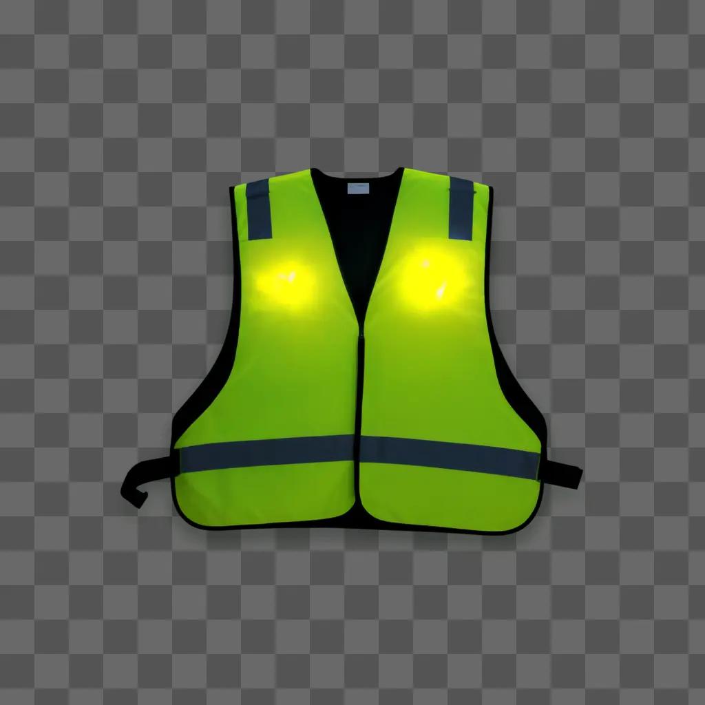 Bright safety vest glows in the dark