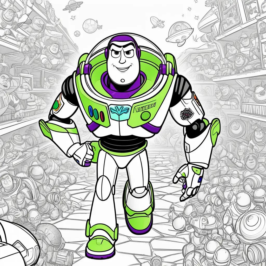 Buzz Lightyear Coloring Pages from Toy Story