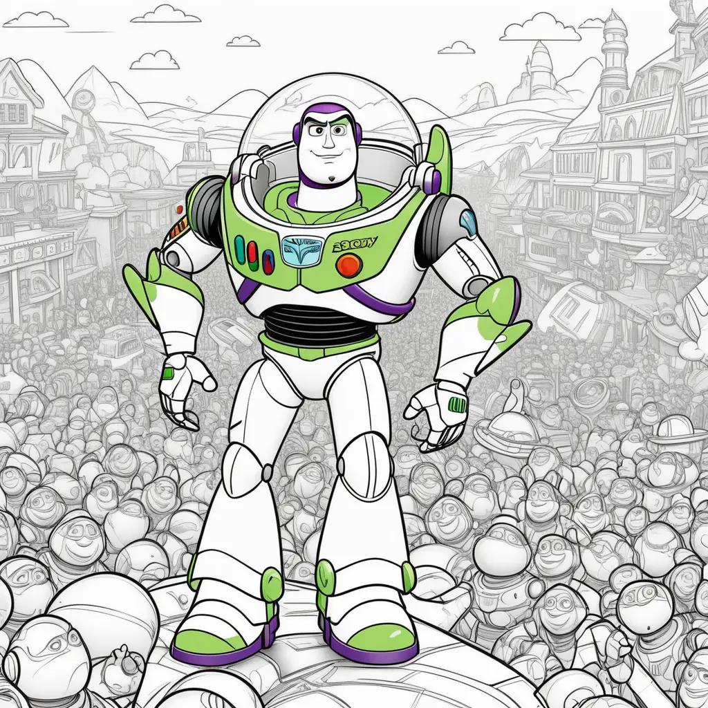 Buzz Lightyear coloring pages, Toy Story coloring pages, coloring book pages