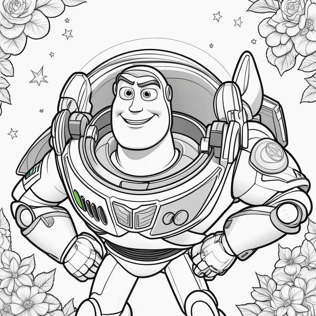 Buzz Lightyear coloring pages for kids