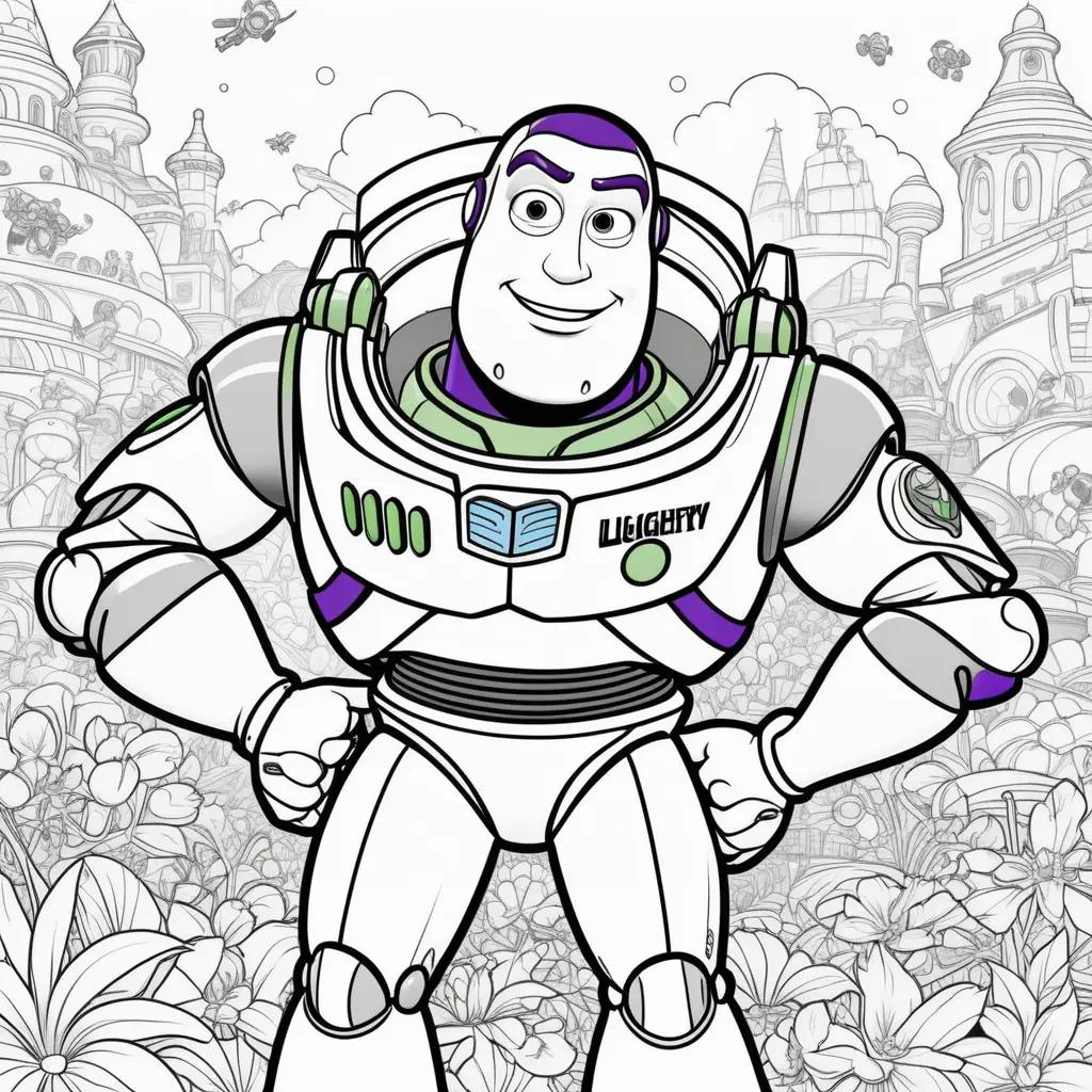 Buzz Lightyear coloring pages for kids