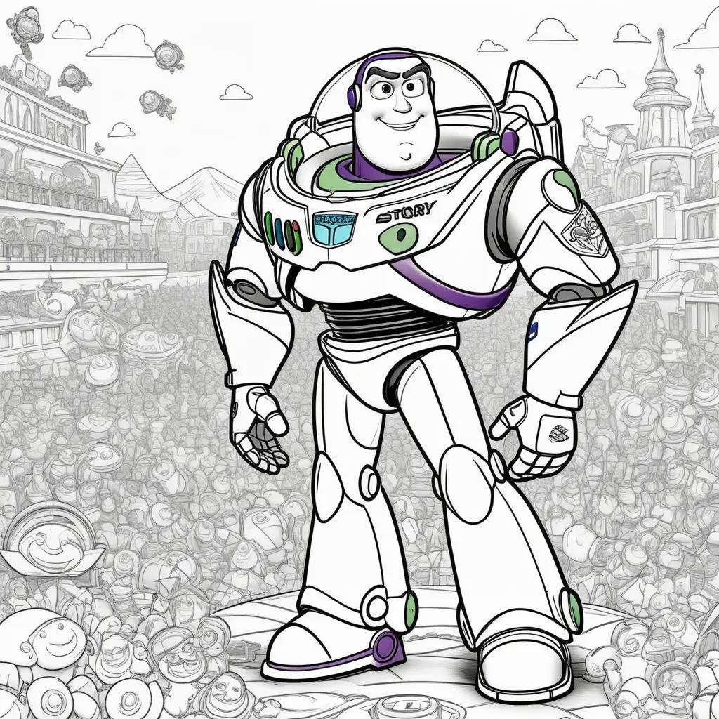 Buzz Lightyear coloring pages from Toy Story