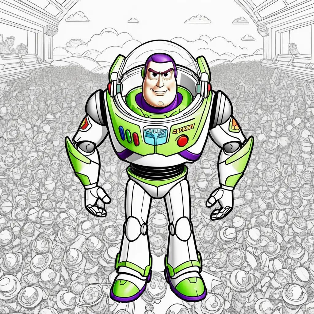 Buzz Lightyear coloring pages from Toy Story