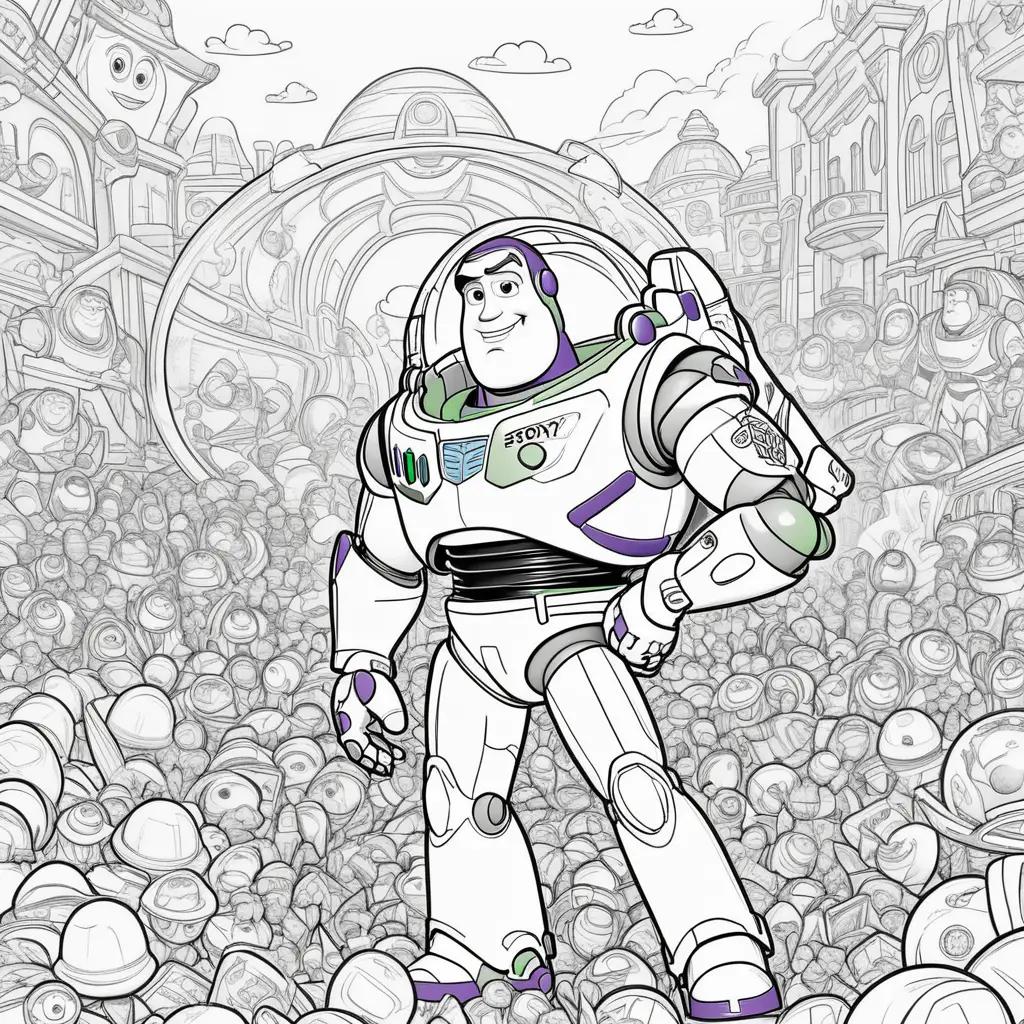 Buzz Lightyear coloring pages from Toy Story