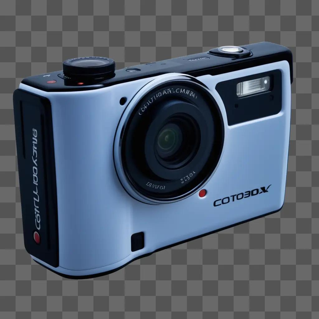 COTO30X digital camera on a grey background