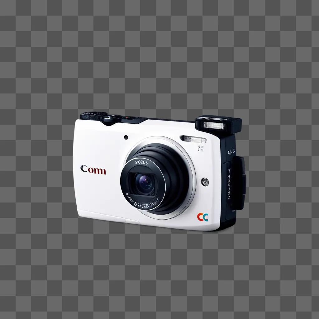 Canon camera with CC logo on it