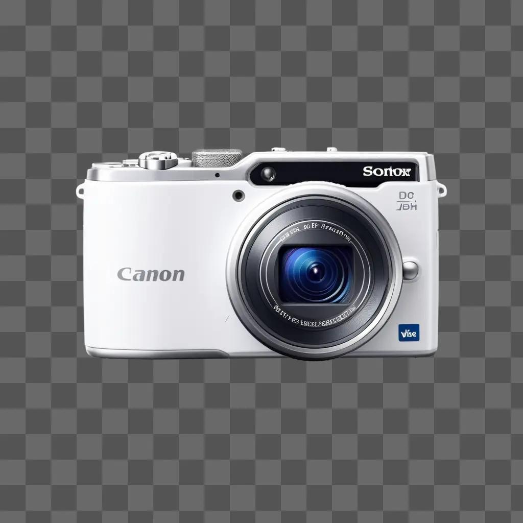 Canon digital camera, white and black