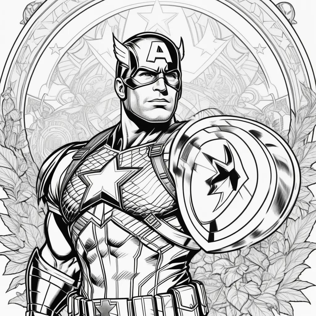 Captain America Coloring Pages: A Heros Journey