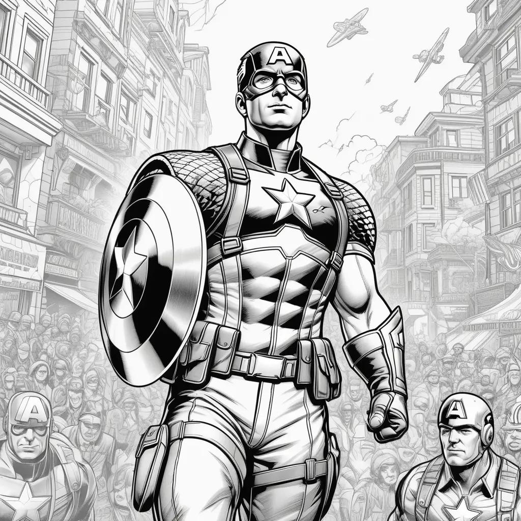 Captain America Coloring Pages