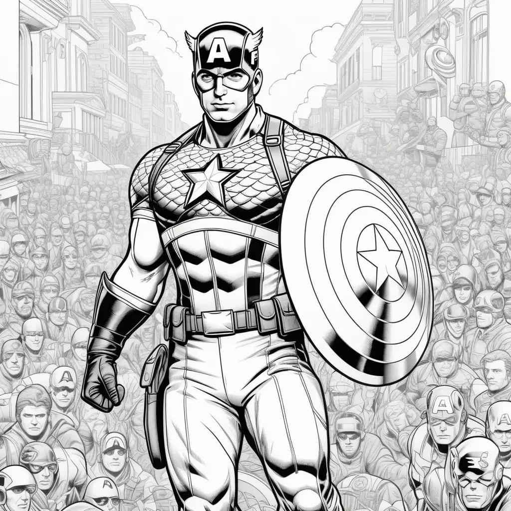 Captain America Coloring Pages