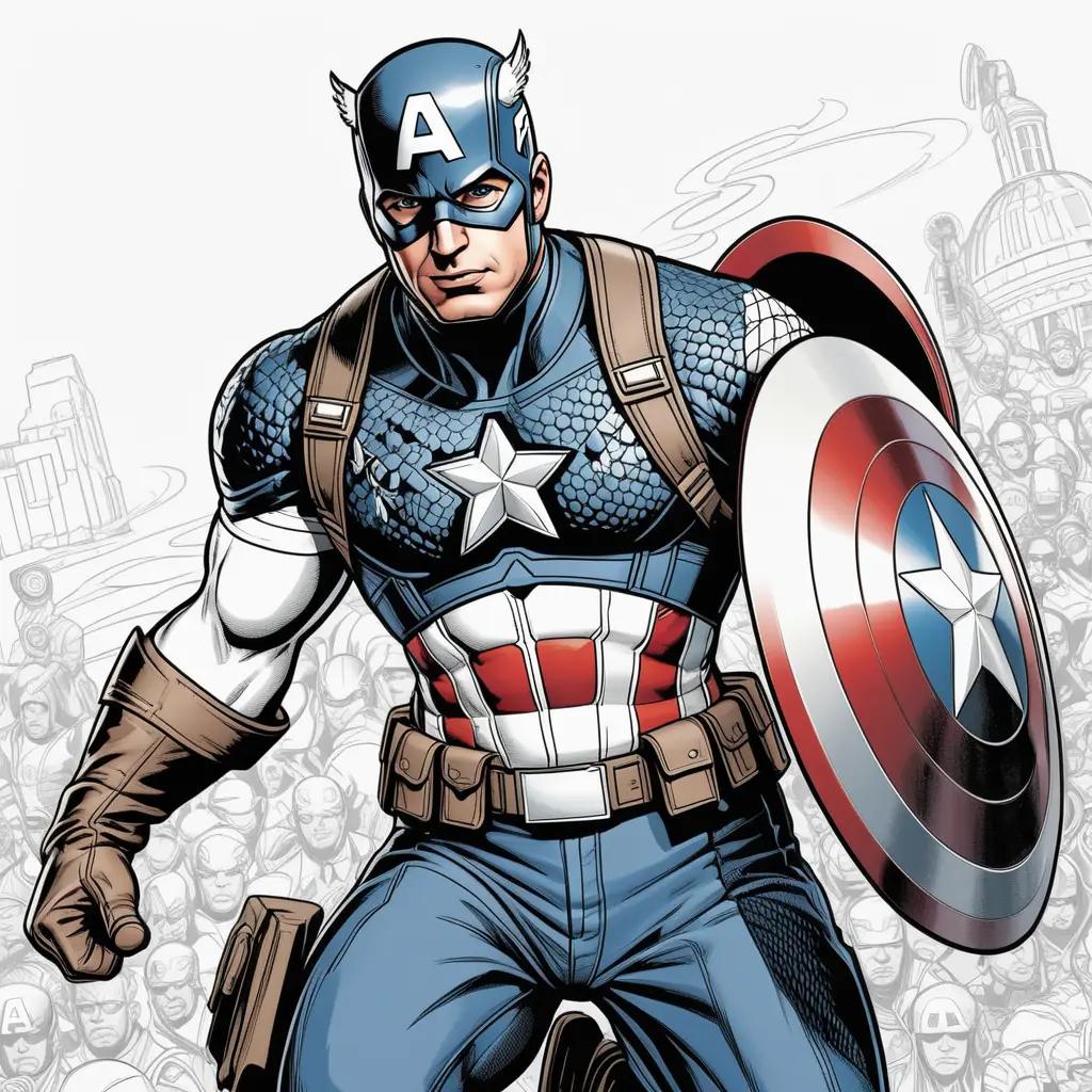 Captain America Coloring Pages