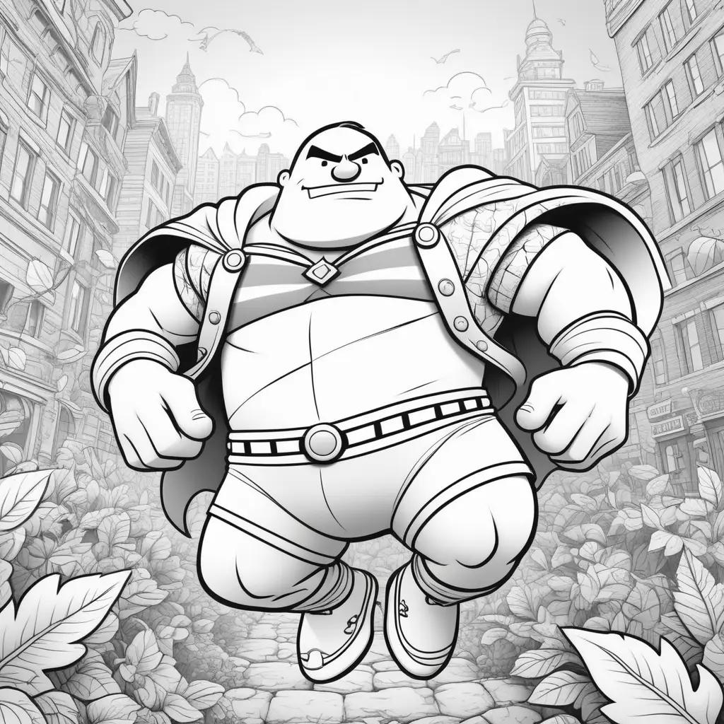 Captain Underpants Coloring Pages - A Cartoon Coloring Book