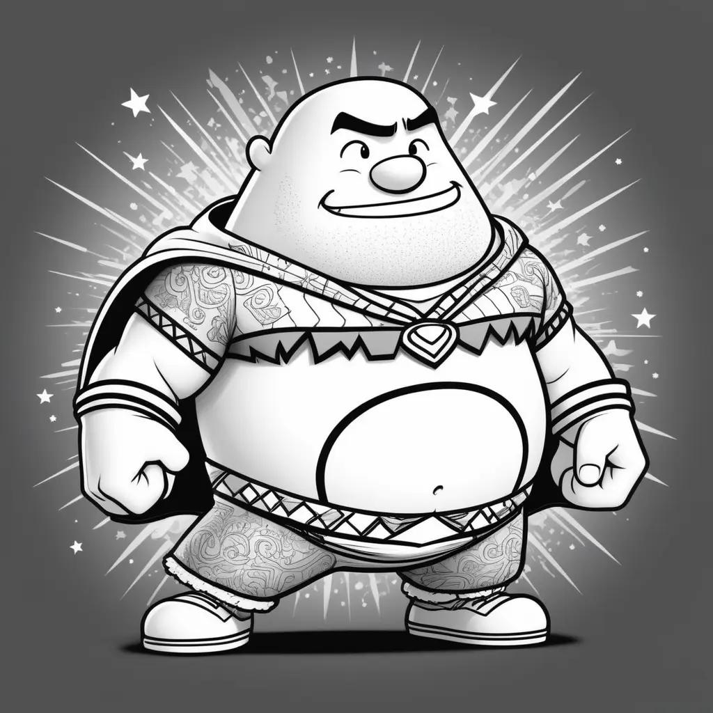 Captain Underpants Coloring Pages: A Cartoon Comic Strip