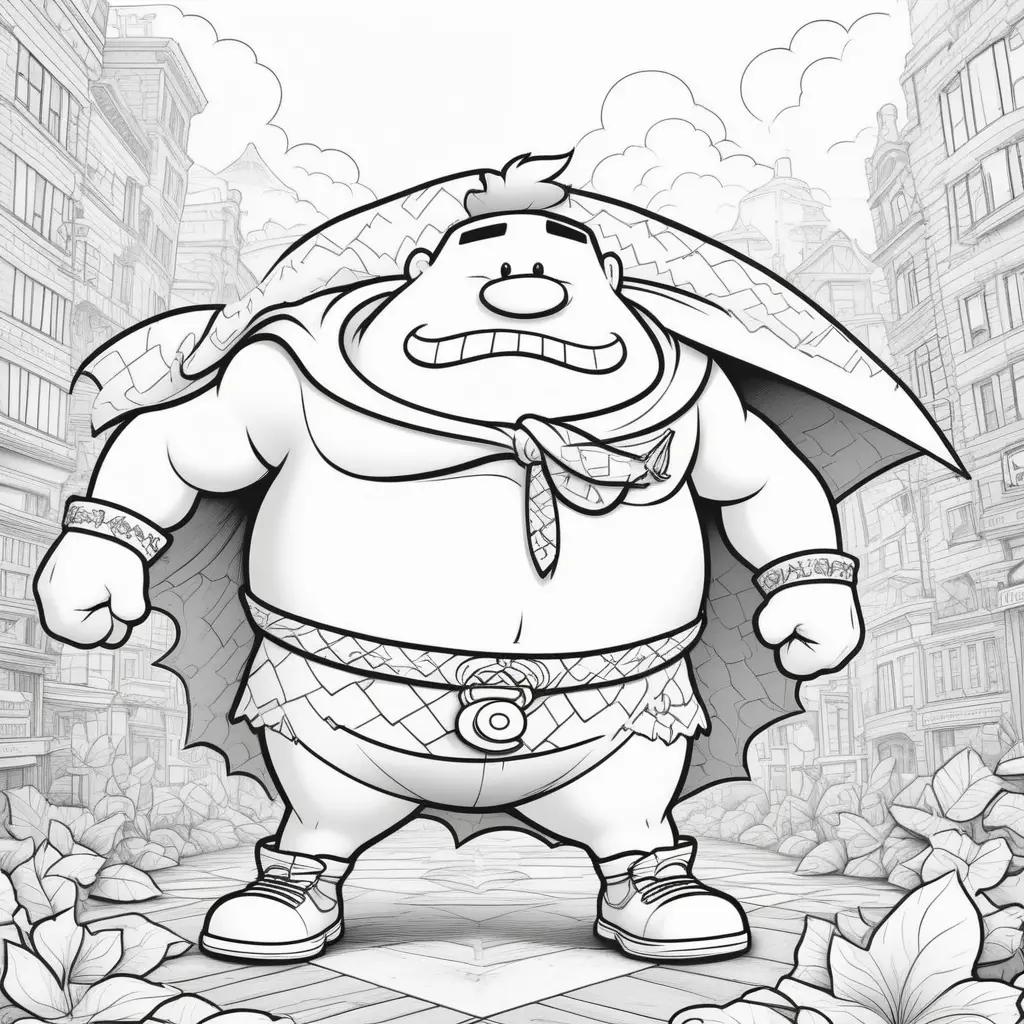 Captain Underpants Coloring Pages: A Comic Strip Coloring Book