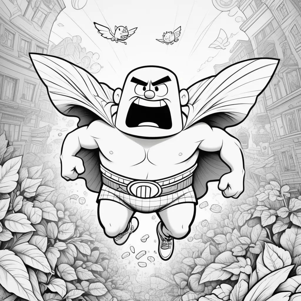 Captain Underpants Coloring Pages: A Fun, Colorful Collection of Cartoon Characters