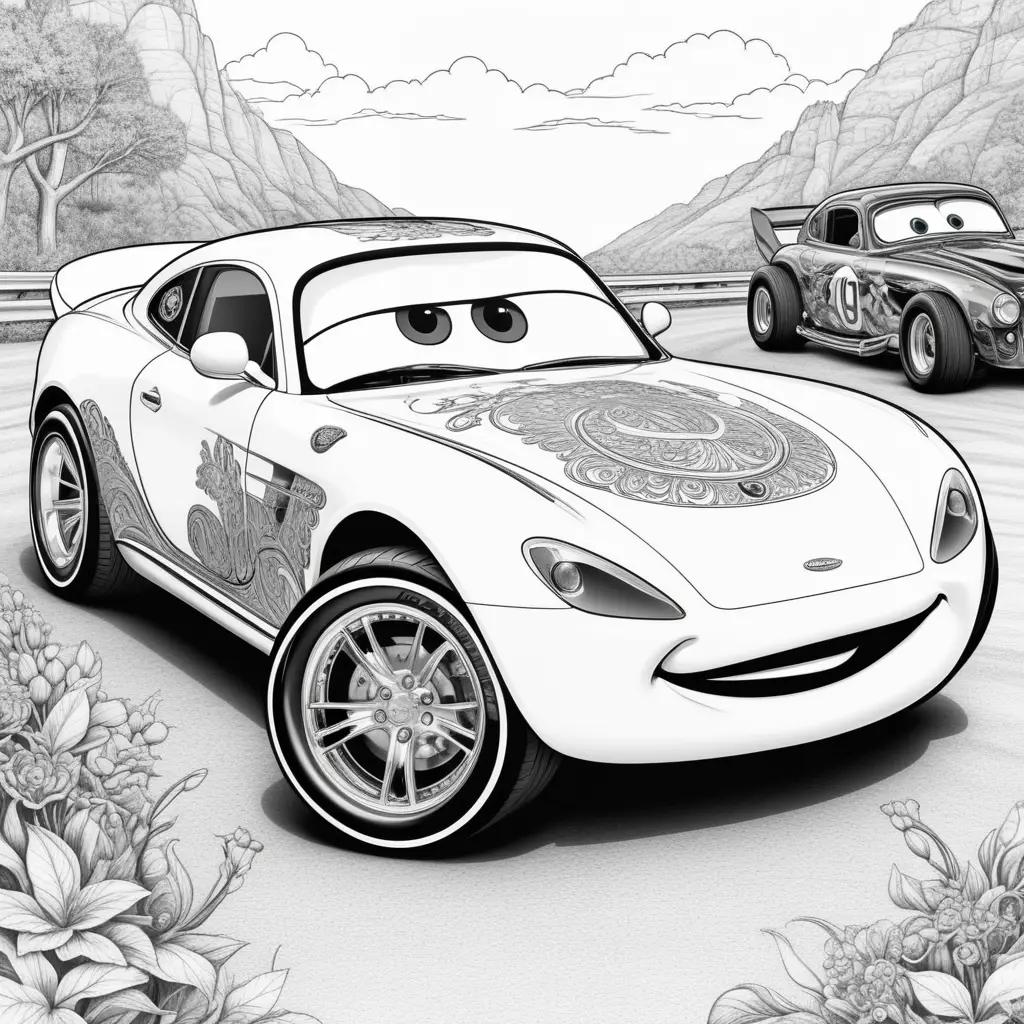 Cars Coloring Pages with McQueen