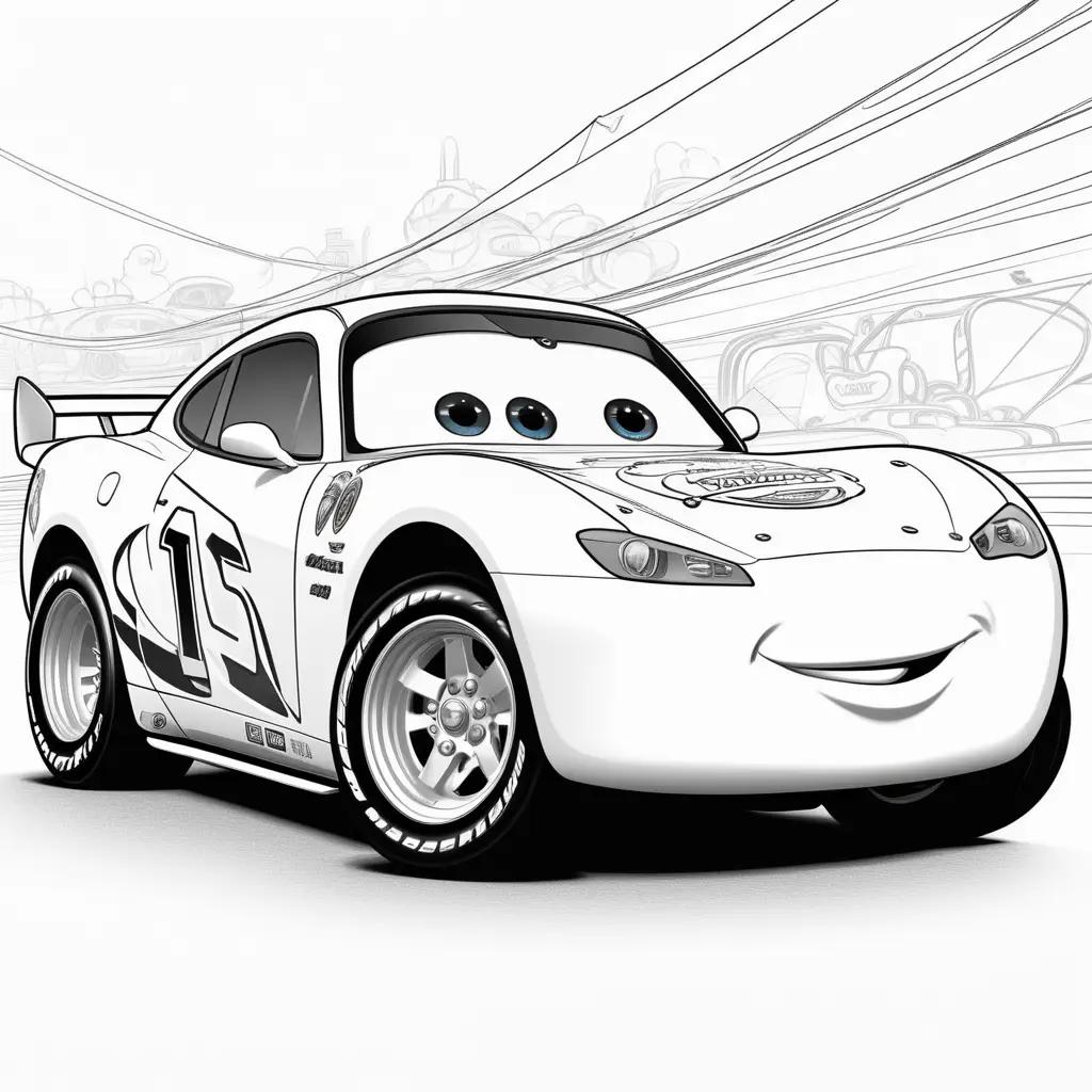 Cars Lightning McQueen coloring pages for kids