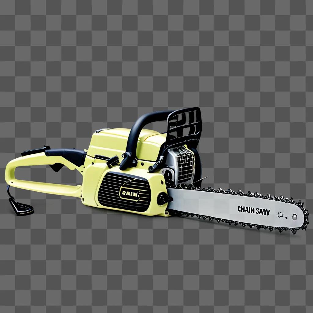 Chain saw with chainsaw chain and chainsaw blade